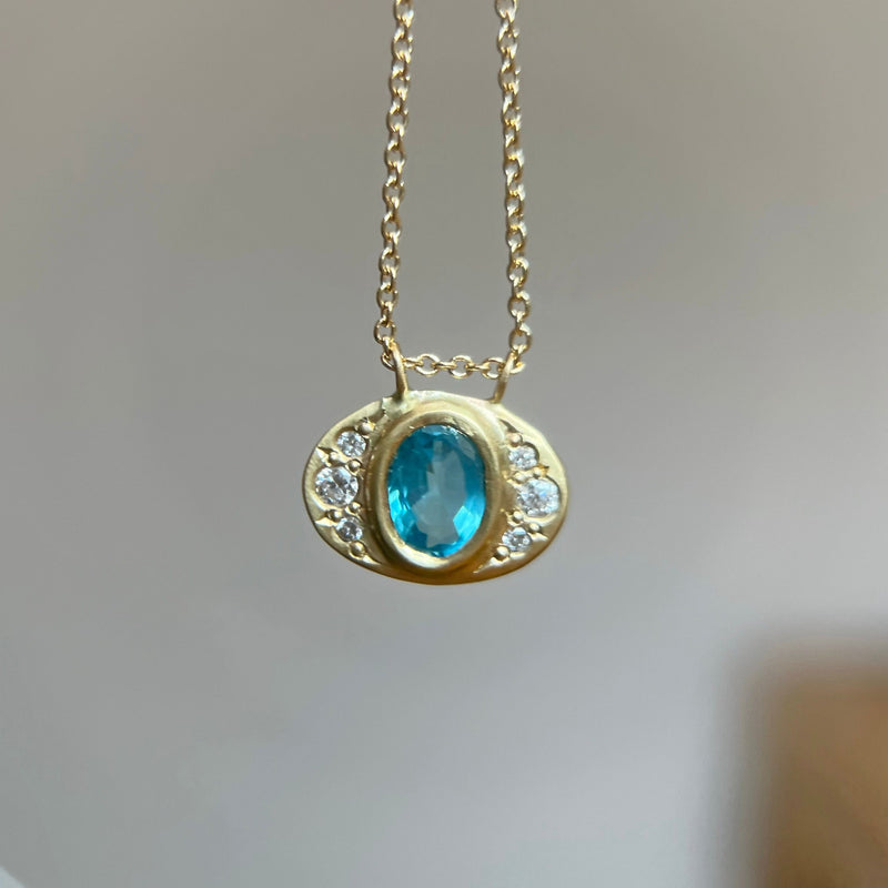 Winged Allete Apatite Necklace