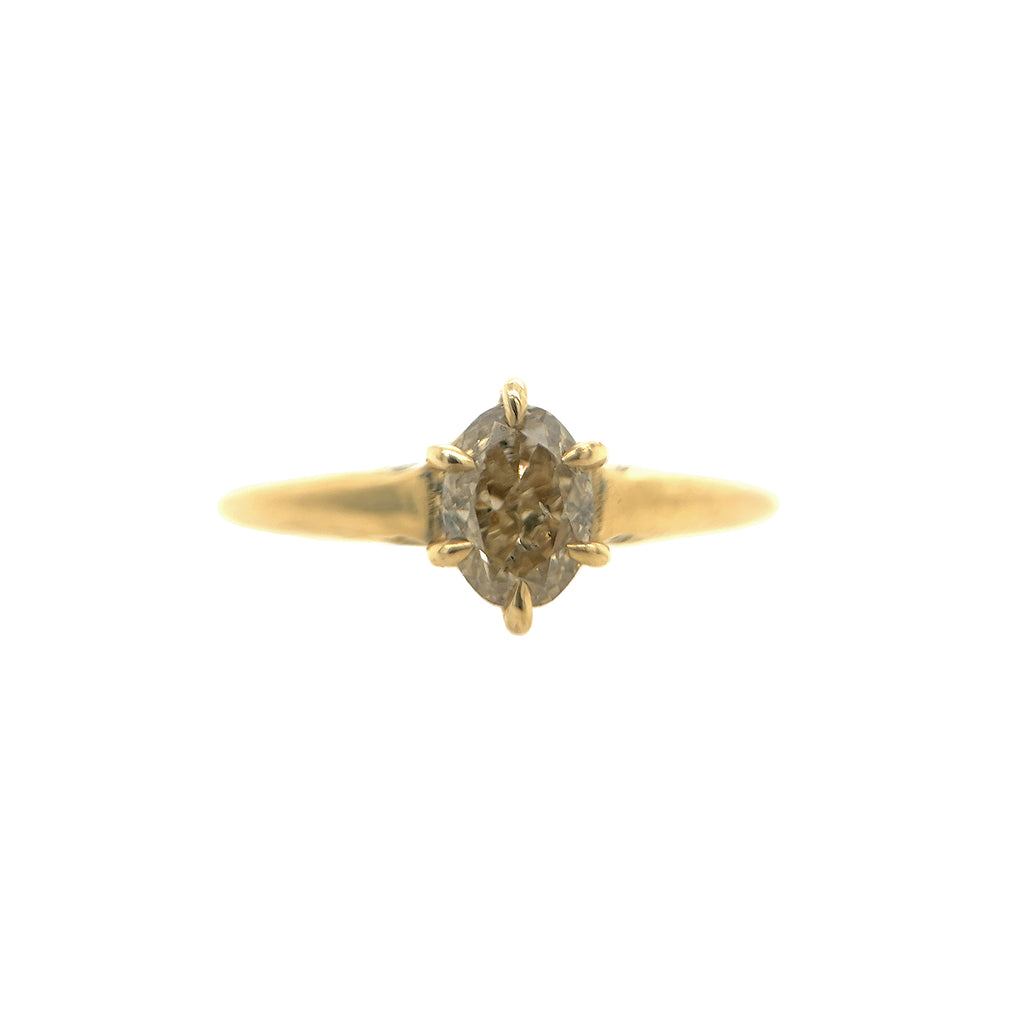 NUTS　Briesta Champagne Diamond Bridge Basket Ring - .90ct Champagne Diamond – LORAK JEWELRY