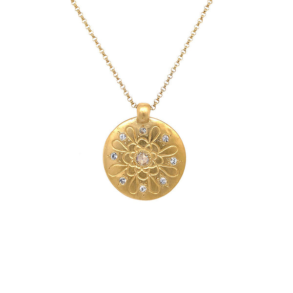 Lossa Rose Medallion Necklace
