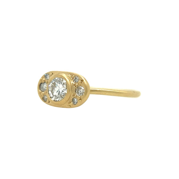 Winged Allete Diamond Ring
